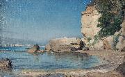 Albert Hertel Italienische Landschaft oil on canvas